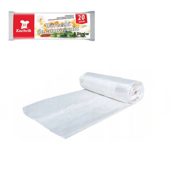 BAGS FOR FROZEN FOOD 6L 26X50CM 20PCS
