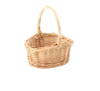 KOŠÍK Z RATANU 17 x 14 x 9 x 6,5/19 CM S RÁKOSŮ - PŘÍRODNÍ *8291