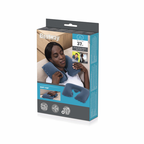 Nafukovací cestovní polštář 37 X 24 X 10 CM /turist *6027