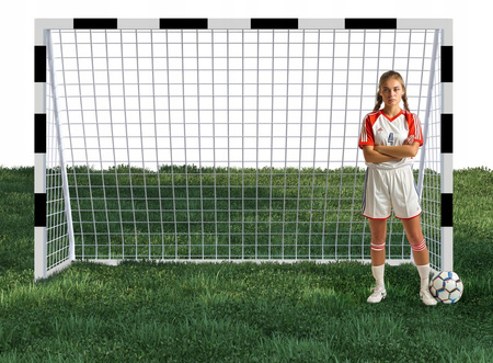 Futbalová brána so sieťou 300 x 200 x 90 CM *7543