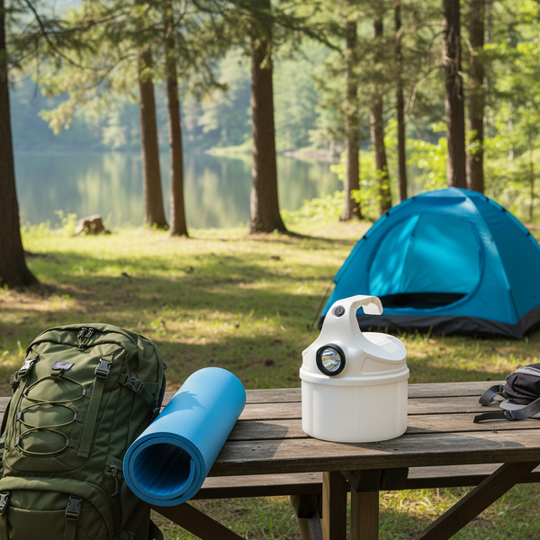 LAMPA KEMPINGOWA 2 w 1 LED 11,4 x 11,4 x 15,2 CM