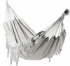 HAMAK S FRANŽAMI BOHO 200 x 150 CM BEŽOVÝ/SIVÝ *3194