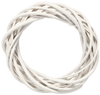 VÁNOČNÍ VĚNEC 20 CM BÍLÝ / ŠEDÝ *9340