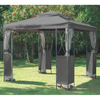 ALTANA / PAWILON OGRODOWY Z MOSKITIERĄ SZARY 2.5 x 2.5 x 2.7 M *3989