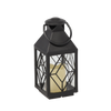 VÁNOČNÍ LAMPION 11 x 11 x 26,5 CM S LED VLOŽKOU ČERNÝ *2522