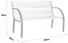 GARDEN BENCH 120 X 60 X 80 CM
