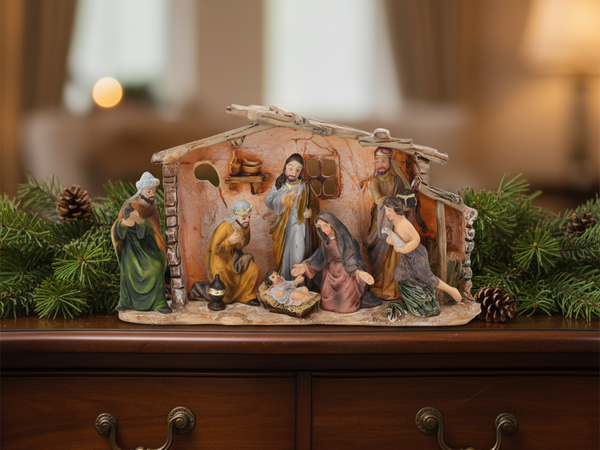CHRISTMAS NATIVITY SCENE 17,5 x 5 x 10,5 CM