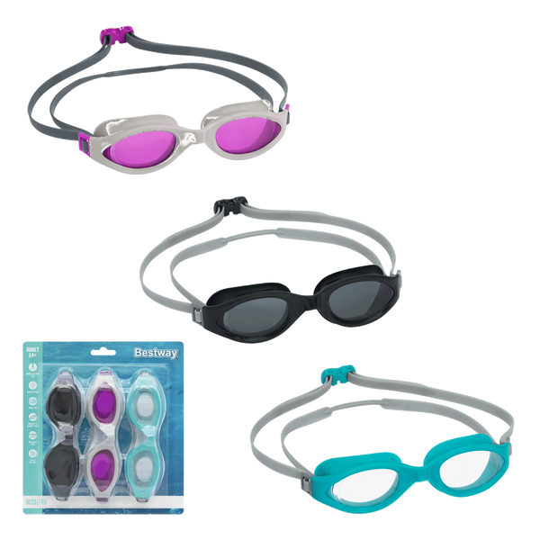 Set de 3 ochelari de înot mix culoare *0913