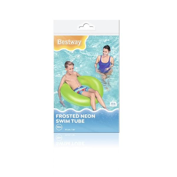 Bestway® 36"/91cm Frosted Neon Swim Ring