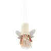 SET OF 4 CHRISTMAS TREE DECORATIONS - ANGELS IN CAP