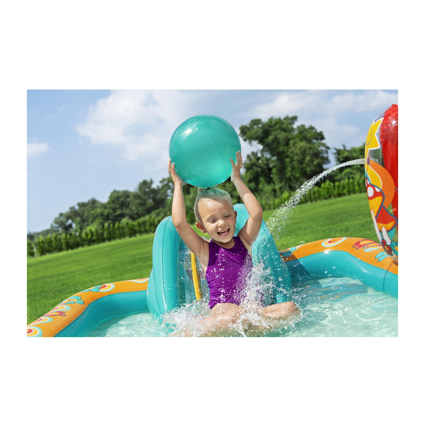 DMUCHANY PLAC ZABAW / BRODZIK ZE ZJEŻDŻALNIĄ 193 X 152 X 74 CM *8411