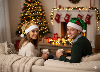 SANTA CLAUS CAP SEQUINS MIX COLORS 30 x 40 CM