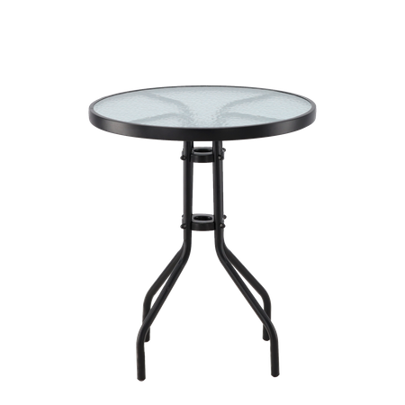 ROUND GARDEN TABLE 60 x 60 x 70 cm/FOR SET 2chairs+table/ BLACK *2262