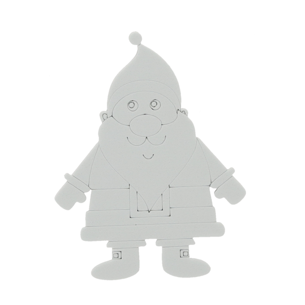 SADA 6 OZDOB VIANOČNÝCH 10 CM NA ZAVESENIE "SPRAV SI SÁM" S 6 FARBAMI A ŠTETCOM MIX 6 VZOROV *8969