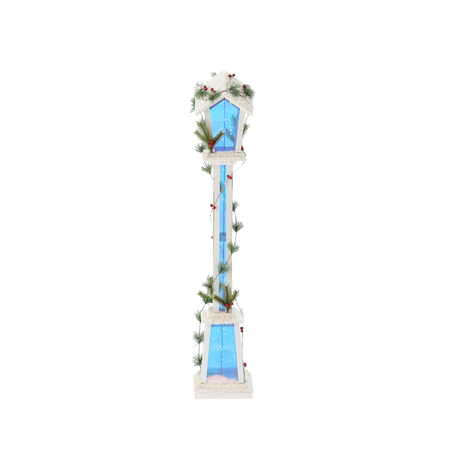 Vianočná biela LED lampa 18 x 18 x 100 CM *5164