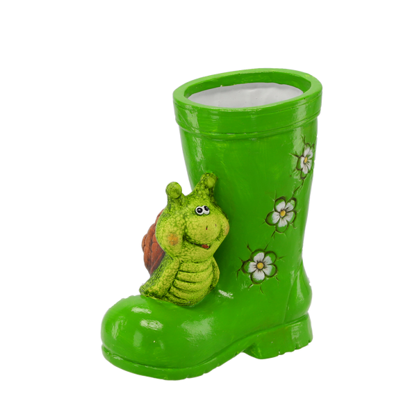 FIGURĂ DE GRĂDINĂ - CIZMA CU MELC 18 x 10 x 20 cm GHIVECI pachet=2buc *8814