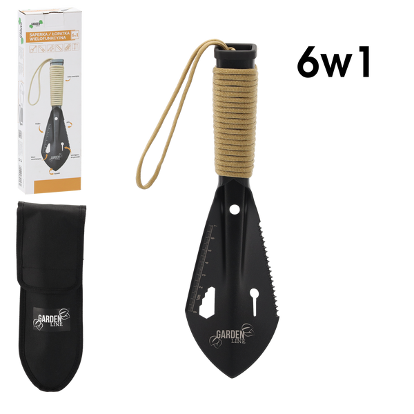 SAPERKA/ŁOPATKA WIELOFUNKCYJNA 26 CM 6 W 1