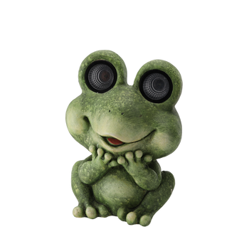GARDEN FIGURINE - FROG WITH GLOWING EYES 26 x 20,5 x 35 CM LED