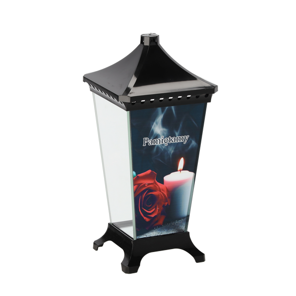 LAMPION 33CM LST ČIERNA SVIEČKA PAMÄTÁME OPAK=5KS*8125