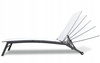 GARDEN LOUNGER 195X63X90CM GREY