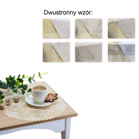 ȘERVETĂ DUBLE GOLD MIX FI 36 CM CRĂCIUN PACHET 1BUC *4297