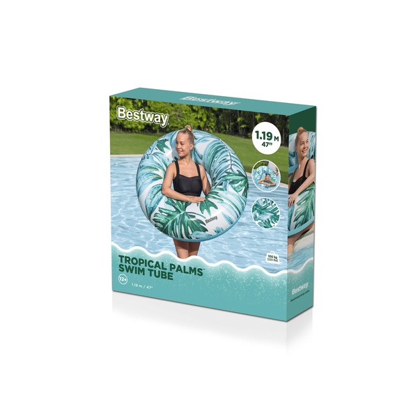 KOŁO PLAŻOWE DMUCHANE PALMA 119CM *2183