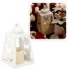 LANTERN LED METAL WHITE 12 x 21,5 CM - REINDEER