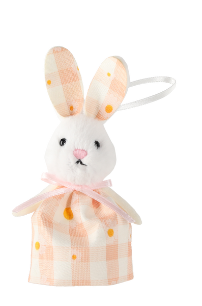 EASTER DECORATION - HANGING 8 x 4 x 11 CM BUNNY MIX 4 DESIGNS pack=12pcs