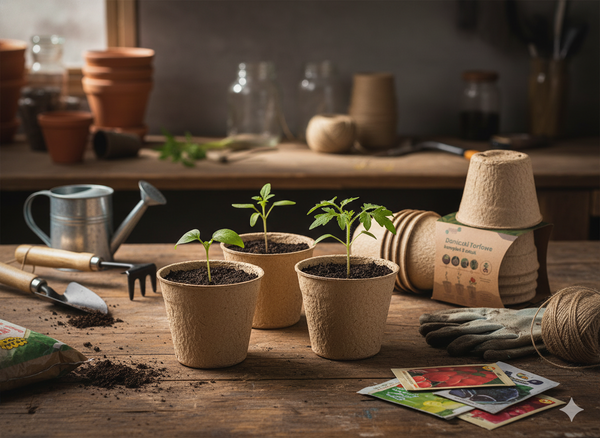 SET OF 24 POTS 8 X 8 CM