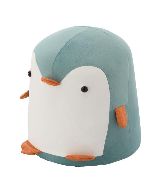 POUFF PENGUIN BLUE 28 x 34 CM