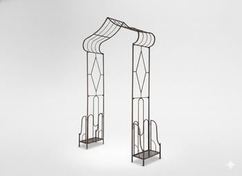 PERGOLA OGRODOWA 173 x 51 x 260 CM ANTYCZNY BRĄZ