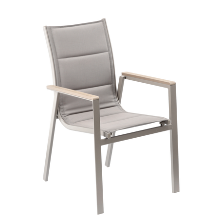 SCaUNĂ DE GRĂDINĂ DIN ALUMINIU POLYWOOD 64 x 55 x 91 CM BEJ *9484