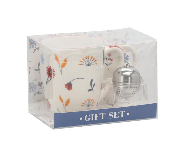 NEW BONE CHINA MUG&SAUCER&FUNNEL SET