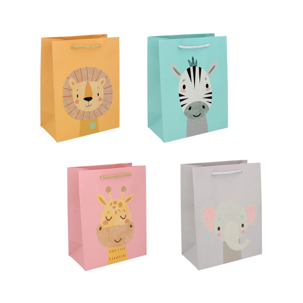 GIFT BAG "ANIMALS" 23 X 18 X 10 CM PACK=48PCS