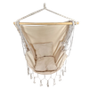 HAMAK - HUŚTAWKA - KRZESŁO BRAZYLIJSKIE WISZĄCE BOHO 130 x 100 CM BEŻOWY *3316