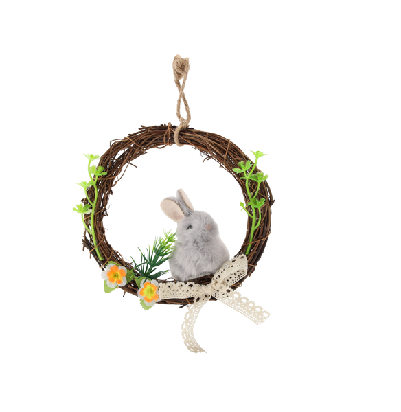 VEĽKONOČNÁ DEKORÁCIA - VENIEC S POLOVIČKOM 15 x 15 x 3 CM MIX 3 FARIEB *9229