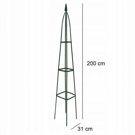 Garden Pergola Pyramid 31 x 31 x 200 CM (+ ANCHORS)