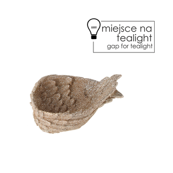 SVÍTELNÍK NA TEALIGHT KŘÍDLA 11 x 7,5 x 4 CM balení=8ks *0828