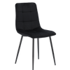 KRZESŁO NOWOCZESNE WELUROWE CZARNE *2951