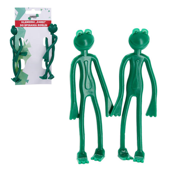 SET 2 CLIPURI PENTRU ÎNFĂȘURAREA PLANTELOR "ŽABKA" 13,5 CM *1824