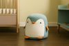 POUFF PENGUIN BLUE 28 x 34 CM