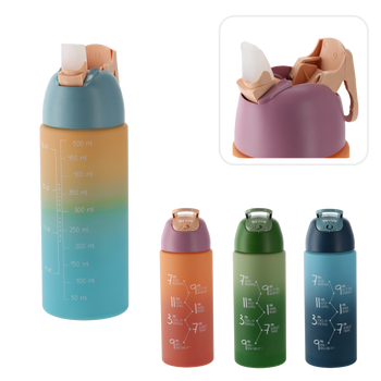 BUTELKA 500 ML NA WODĘ MIX KOLOR *6379