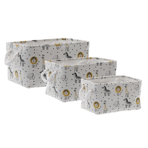 ZESTAW 3 ORGANIZERÓW PROSTOKĄTNYCH SAFARI