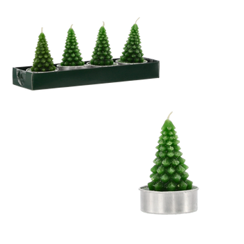 SET DE 4 CĂNDILE 18 x 5 x 7 CM BRAD ZILNAT ambalaj=12buc *4406