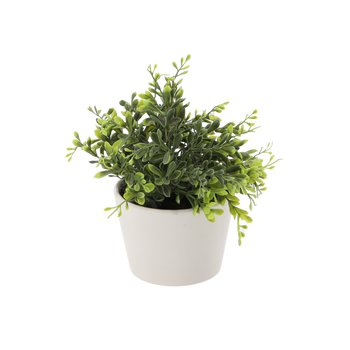 PLANTĂ ARTIFICIALĂ - BUXUS ÎN GHIVECI ambalaj=6 buc *3320