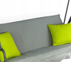 SWING GARDEN A-TYPE 170 X 118 X 153 CM GRAY WITH LIME PILLOWS AND CUP HOLDERS