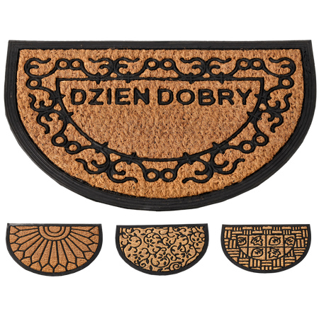 Polooblá gumová + kokosová rohož 40x60 *7647