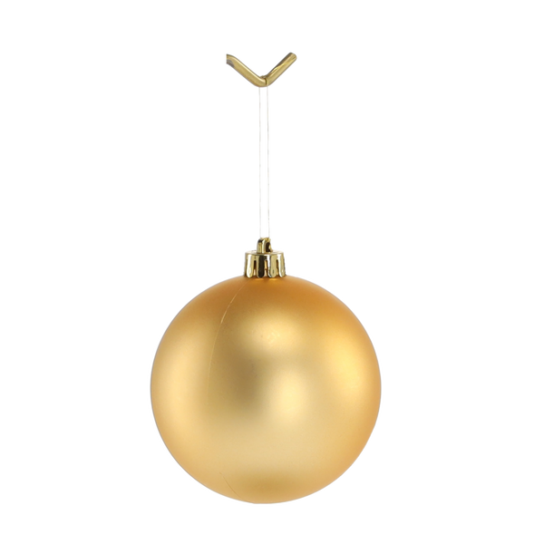 SET OF 20 BAUBLES 8 CM RED/GOLD/SILVER