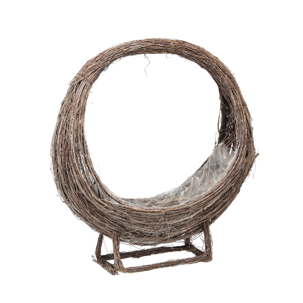 WICKER ROUND COVER 48 X 16 X 52 CM