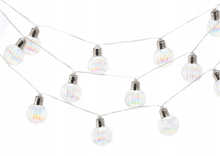 SOLAR GARDEN GARLAND LENGTH 2 + 3.8 M LORIS 20 LED COOL WHITE